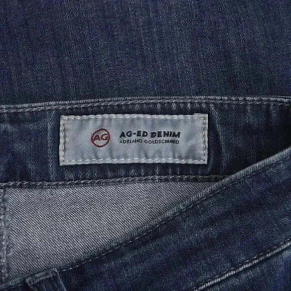 AG Adriano Goldschmied The Farrah  Skinny Crop High Rise Blue Size 27 - Picture 9 of 15